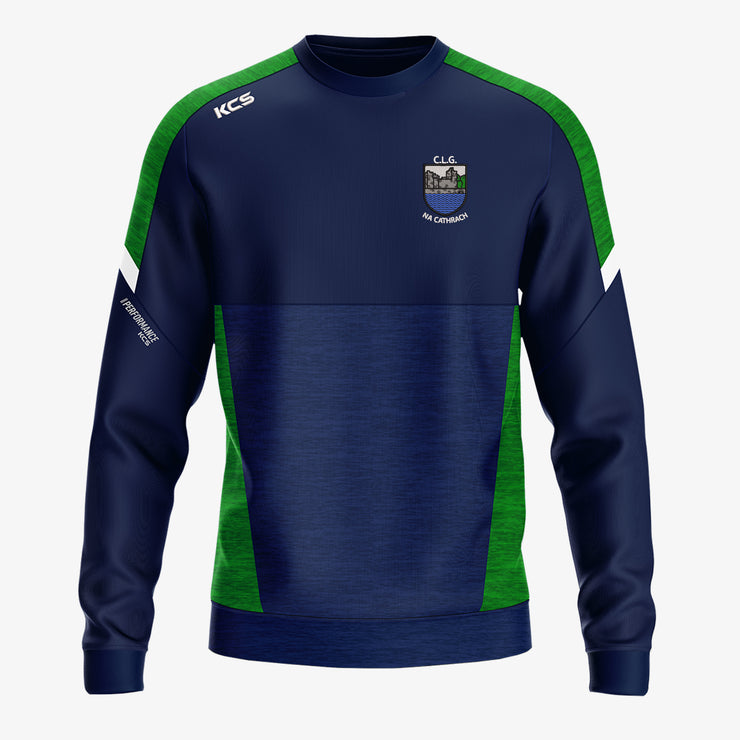 Cahir GAA KCS Helios Crew Neck Top Navy/Green/White