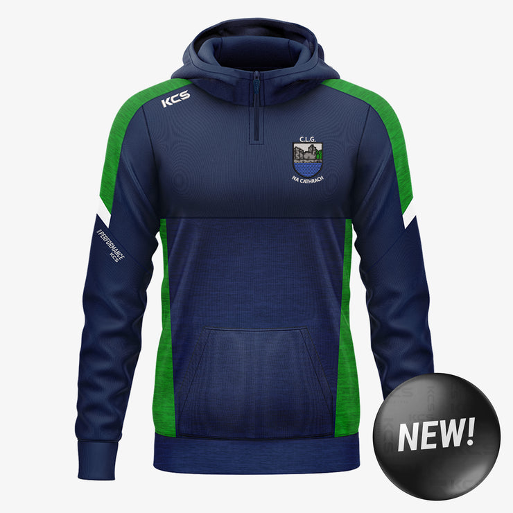 Cahir GAA KCS Helios Half Zip Hoodie Navy/Green/White