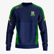 Castledaly GAA KCS Helios Crew Neck Top Navy/Green/Gold