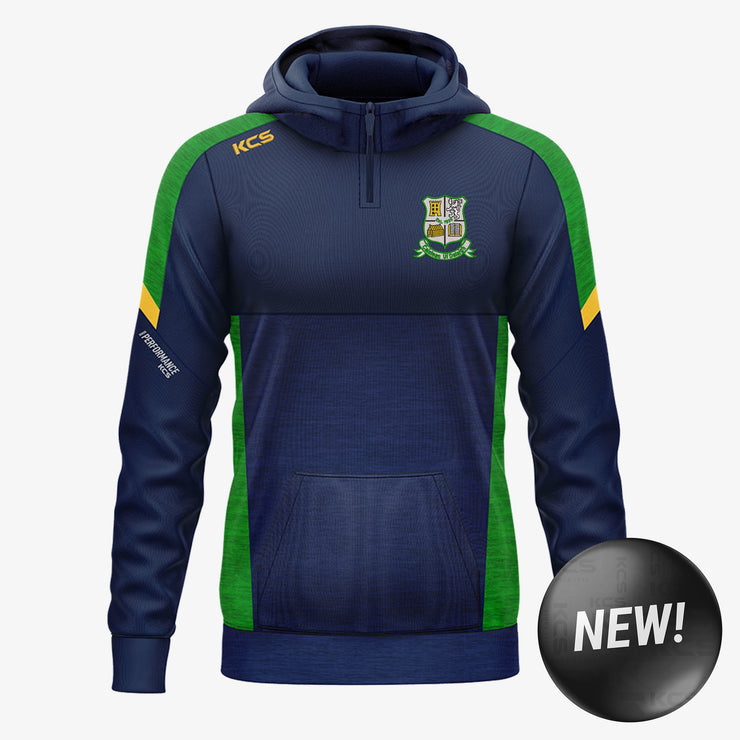 Castledaly GAA KCS Helios Half Zip Hoodie Navy/Green/Gold
