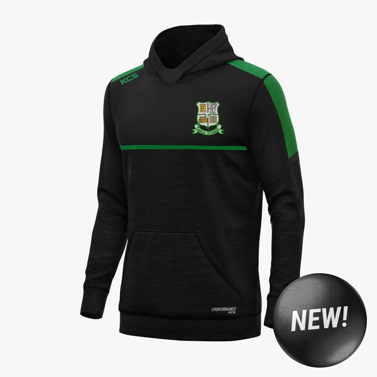 Castledaly GAA KCS Astro V2 Hoodie Black-Black Melange-Green Melange