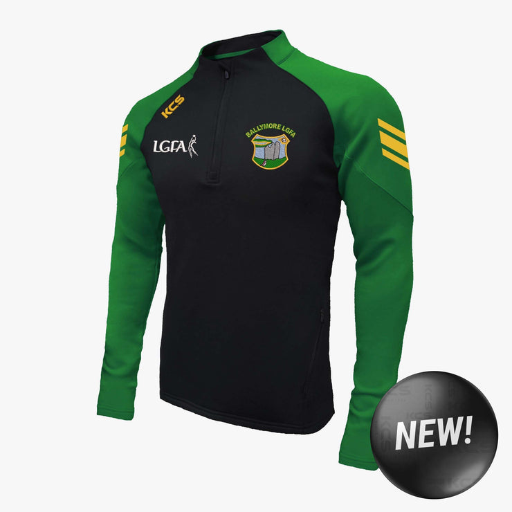 Ballymore LGFA KCS Soul Quarter Zip Top Black/Green