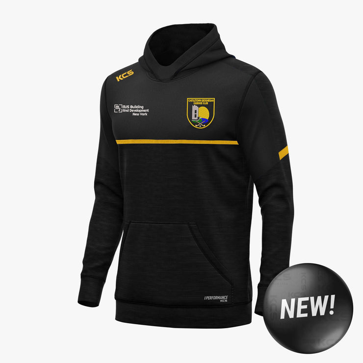 Castletown Geoghegan Camogie Club KCS Astro V2 Hoodie Black-Black Melange-Solid Amber Gold