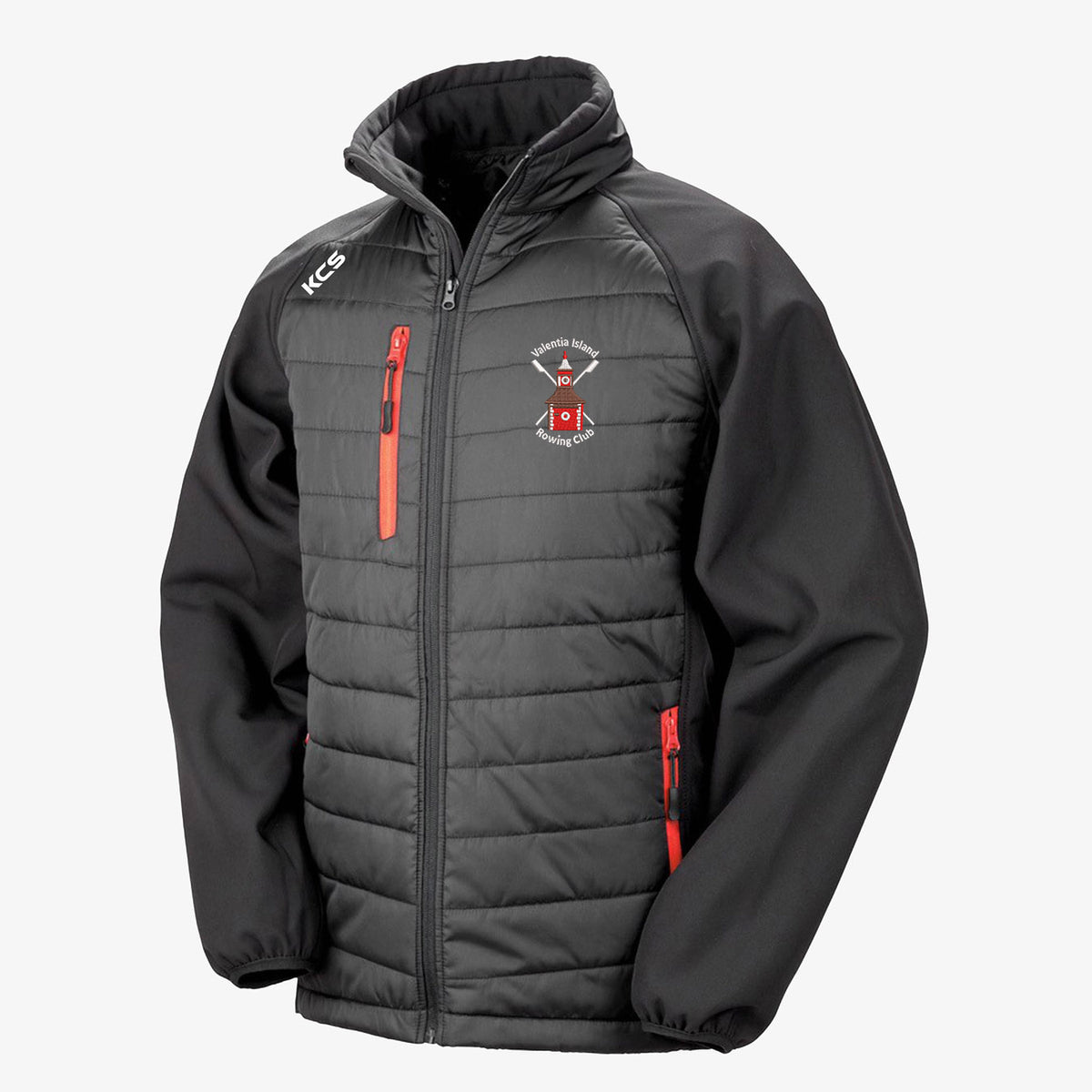 Valentia Island Rowing Club KCS Compass Jacket - Black / Red