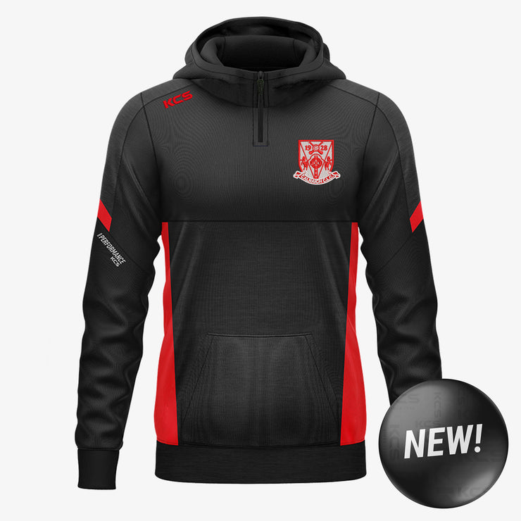 Caulry GAA KCS Helios Half Zip Hoodie Black/Red