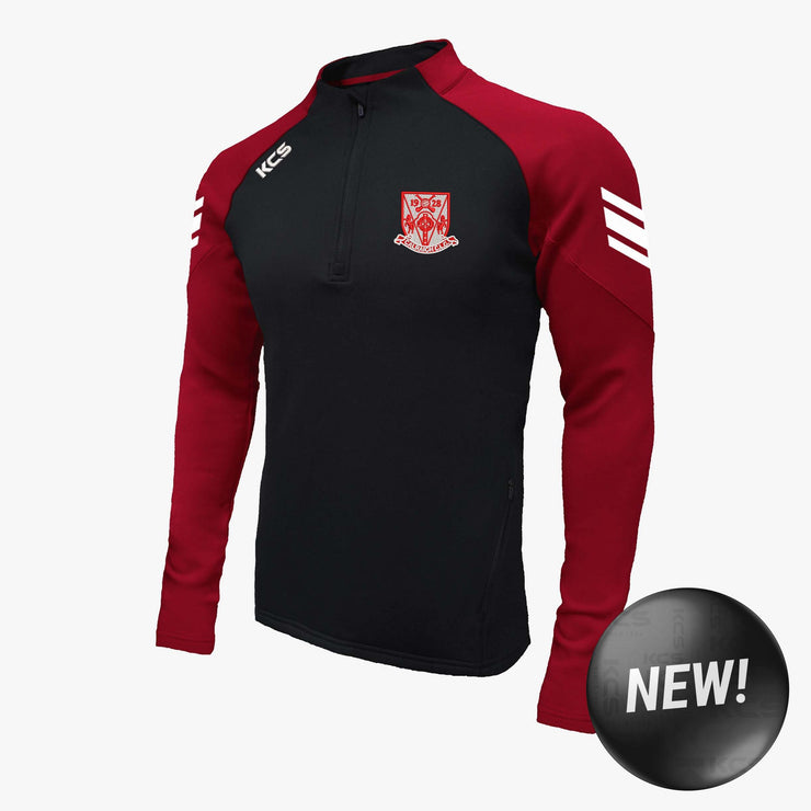 Caulry GAA KCS Soul Quarter Zip Top Black/Red