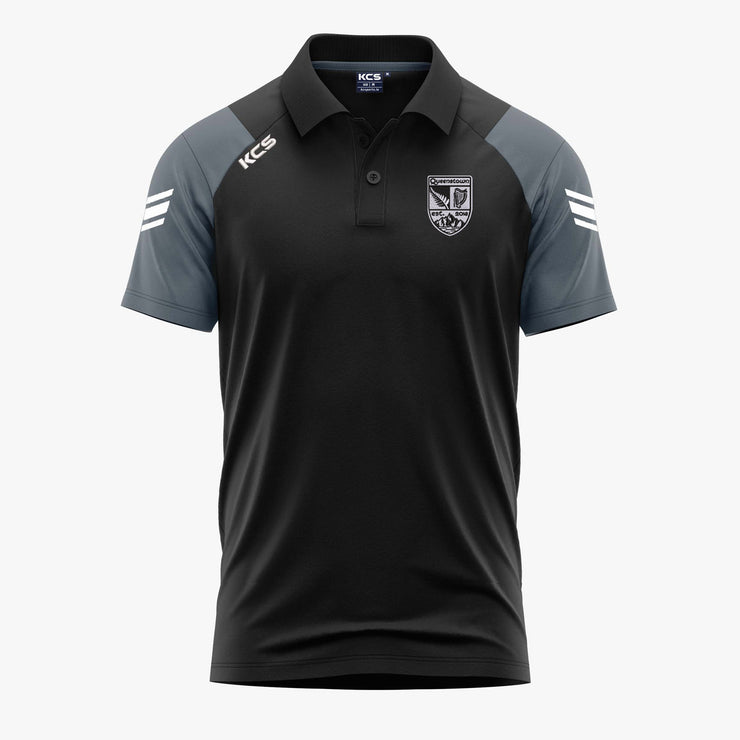 Queenstown Gaels KCS Soul Polo Shirt - Black / Graphite