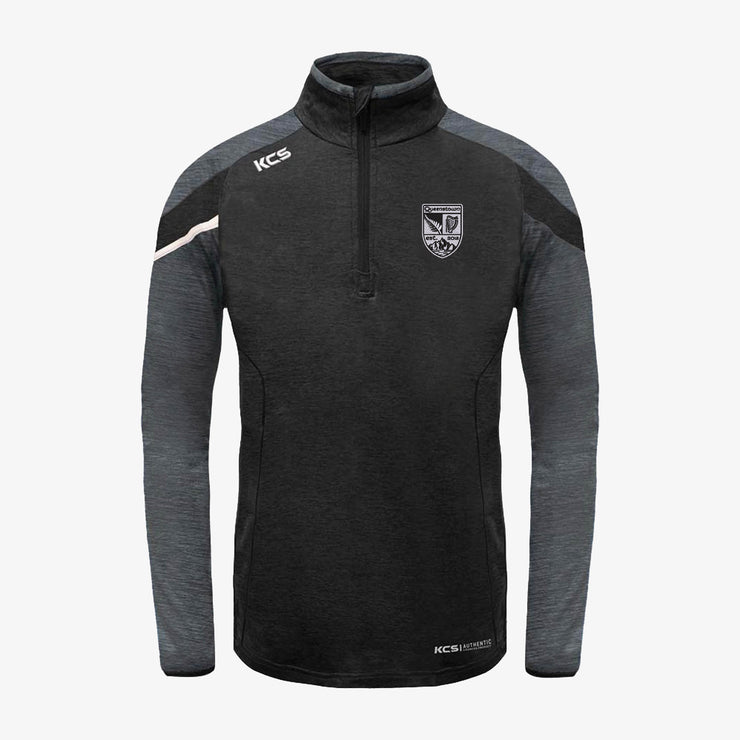 Queenstown Gaels KCS Zola Qtr Zip Top - Black / White