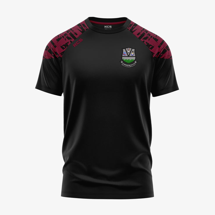 Clonaghadoo NS KCS Apollo Tee Black/Maroon