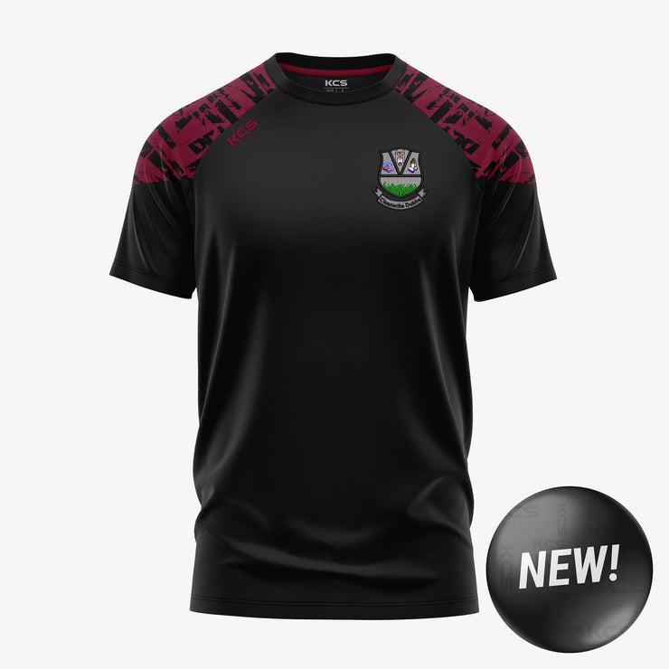 Clonaghadoo NS KCS Apollo Tee Black/Maroon