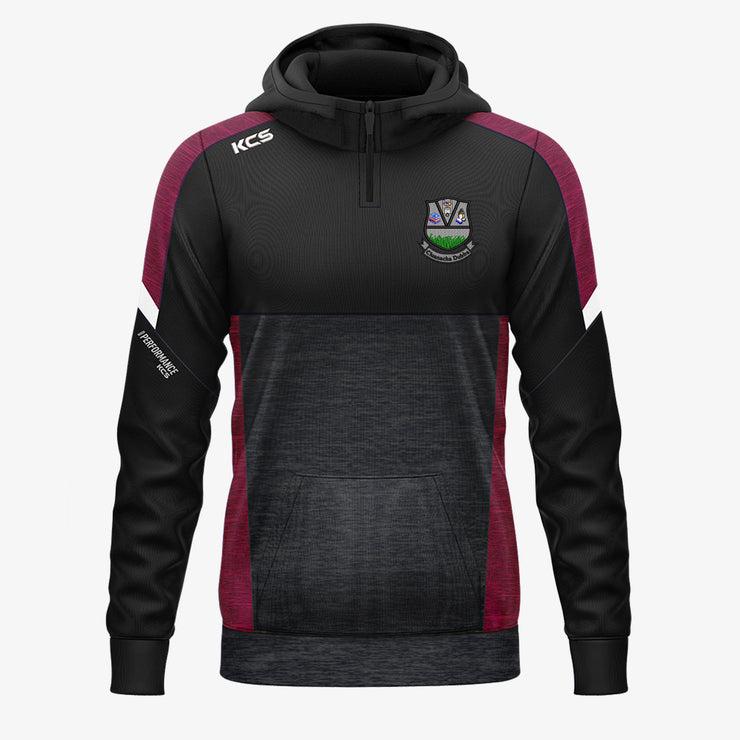 Clonaghadoo NS KCS Helios Half Zip Hoodie Black/Maroon/White