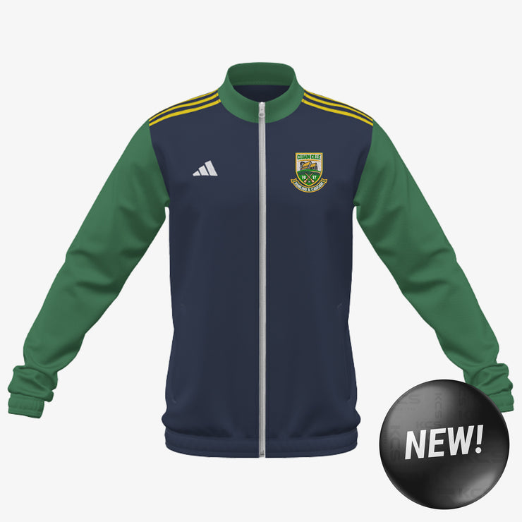 Clonkill Hurling Club Adidas Club Anthem Zip Navy/Green/Gold