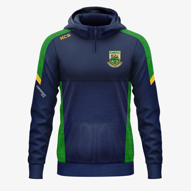 Clonkill Hurling Club KCS Helios Half Zip Hoodie Navy/Green/Gold