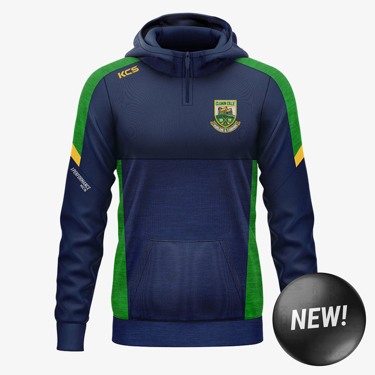 Clonkill Hurling Club KCS Helios Half Zip Hoodie Navy/Green/Gold