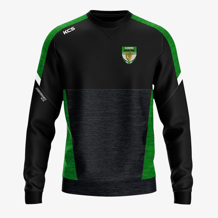 Clonmore Harps KCS Helios Crew Neck Top Black/Green/White