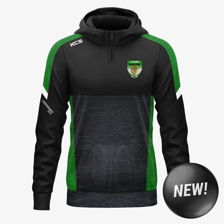 Clonmore Harps KCS Helios Half Zip Hoodie Black/Green/White