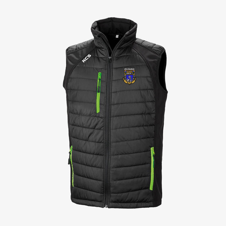 Finuge GAA KCS Compass Gilet - Black / Lime