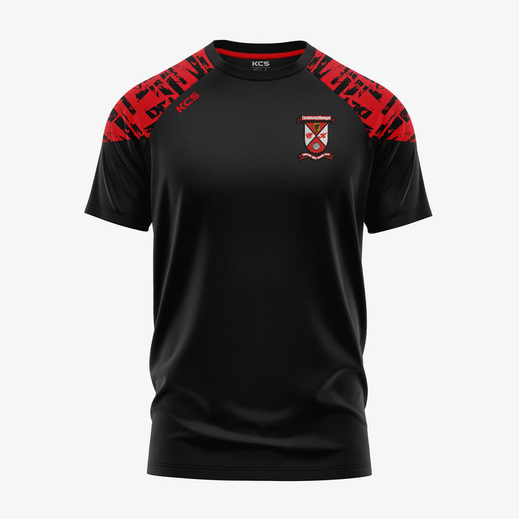 Coralstown Kinnegad GAA KCS Apollo Tee Black/Red