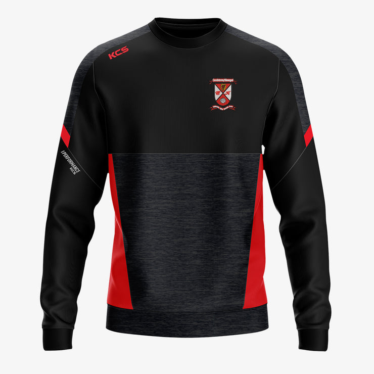 Coralstown Kinnegad GAA KCS Helios Crew Neck Top Black/Red