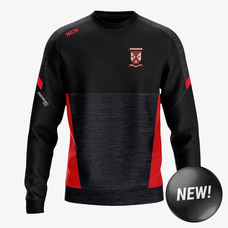Coralstown Kinnegad GAA KCS Helios Crew Neck Top Black/Red