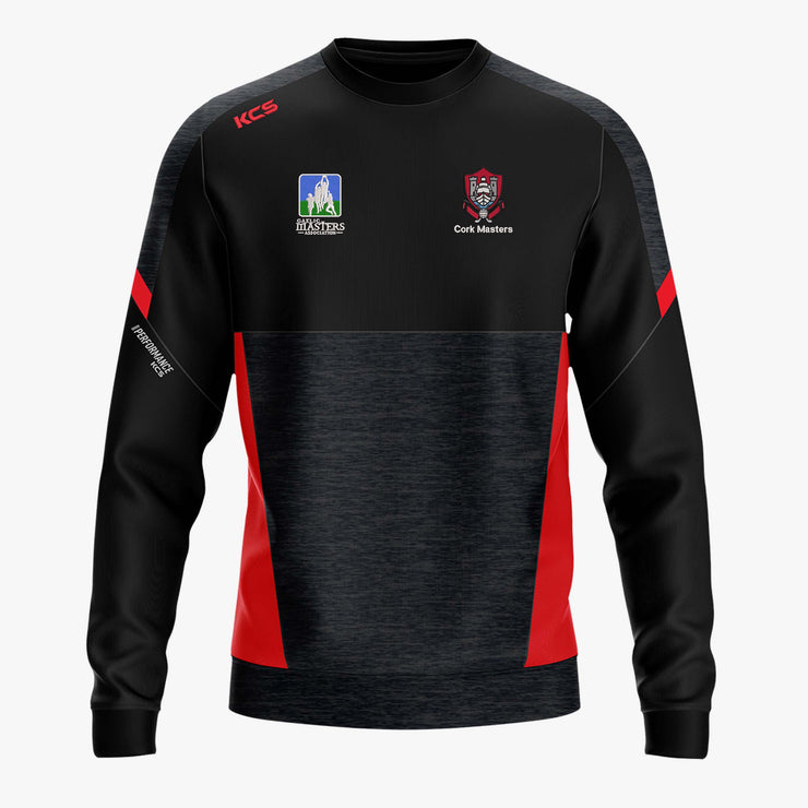 Cork Masters GAA KCS Helios Crew Neck Top Black/Red