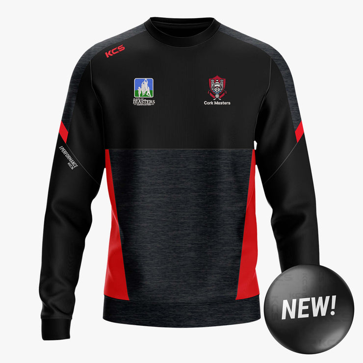 Cork Masters GAA KCS Helios Crew Neck Top Black/Red