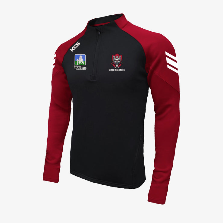 Cork Masters GAA KCS Soul Quarter Zip Top Black/Red