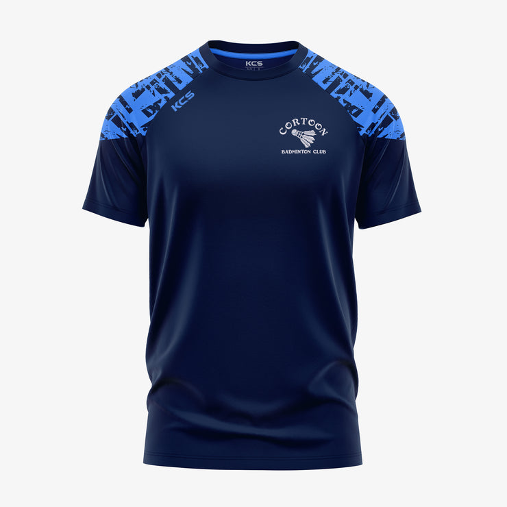 Cortoon Badminton Club KCS Apollo Tee Navy/Sky