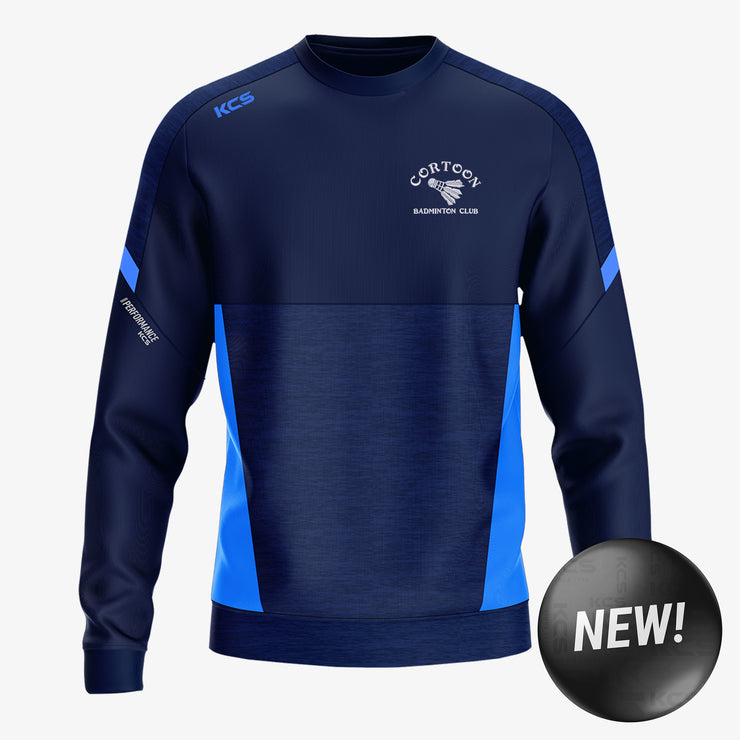 Cortoon Badminton Club KCS Helios Crew Neck Top Navy/Sky