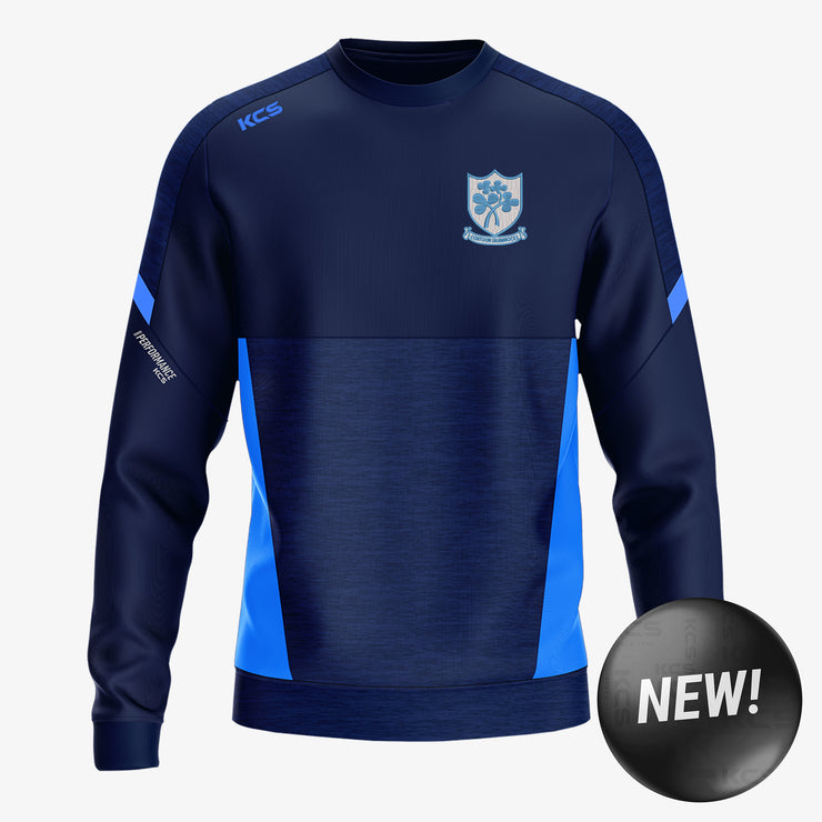 Cortoon Shamrocks Galway KCS Helios Crew Neck Top Navy/Sky
