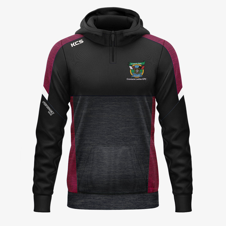 Cromane LGFA KCS Helios Half Zip Hoodie - Black / Maroon / White