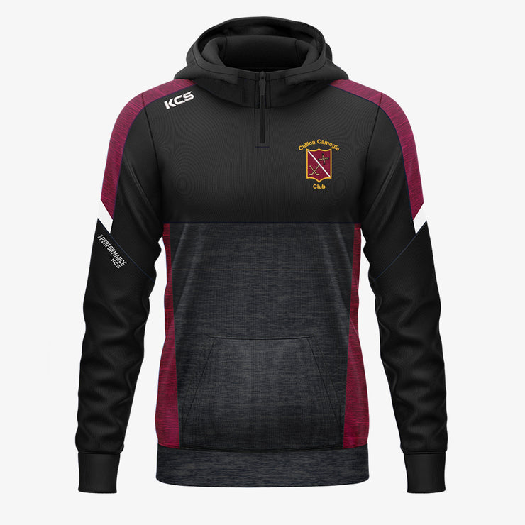 Cullion Camogie Club KCS Helios Half Zip Hoodie Black/Maroon/White