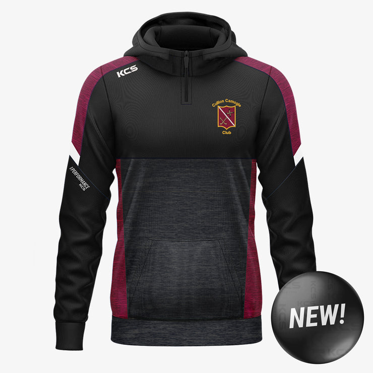 Cullion Camogie Club KCS Helios Half Zip Hoodie Black/Maroon/White