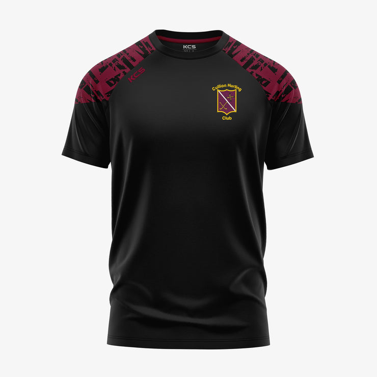 Cullion Hurling Club KCS Apollo Tee Black/Maroon