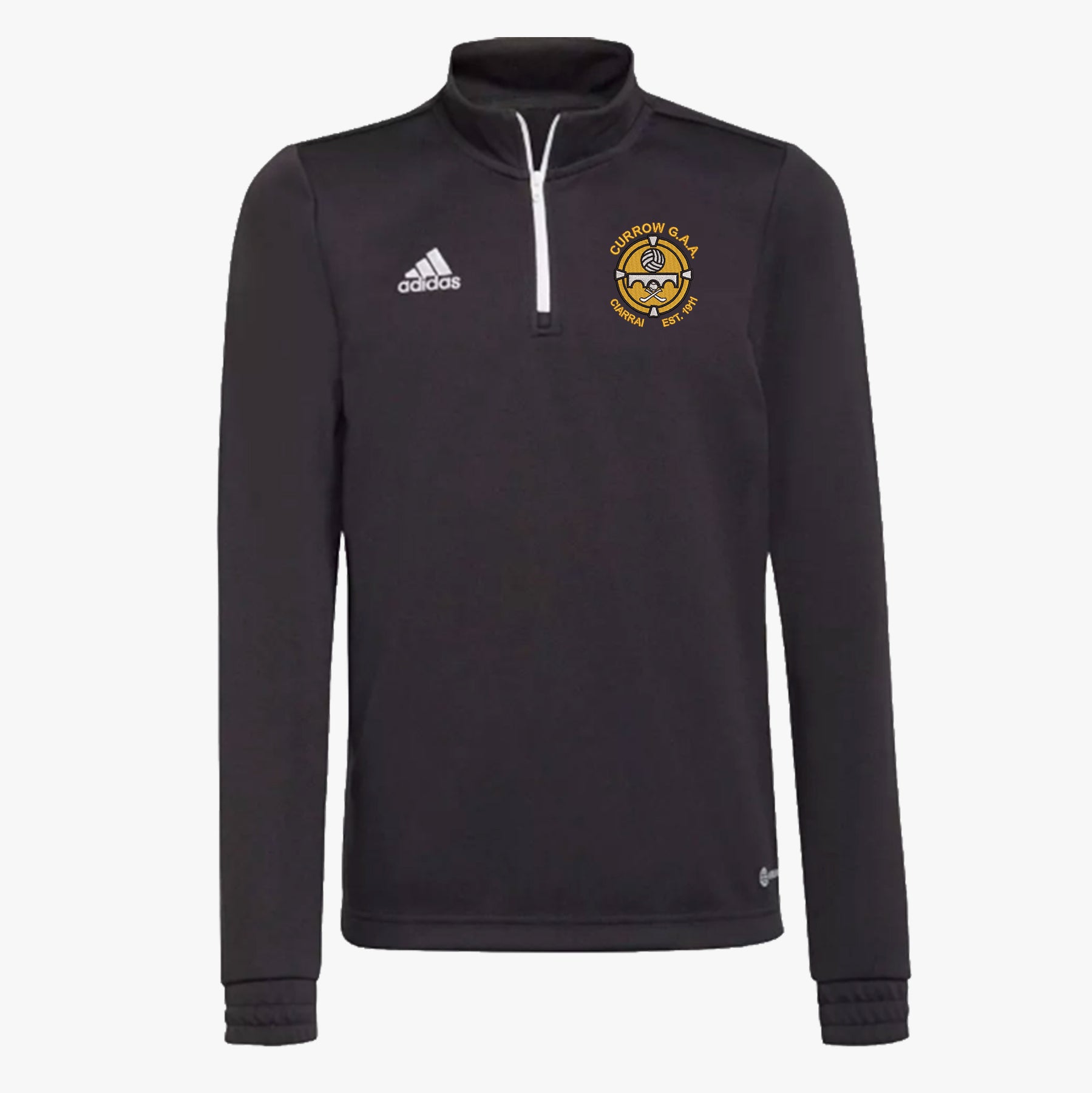 Currow GAA Adidas Entrada Half Zip Training Top - Black / White – KCS
