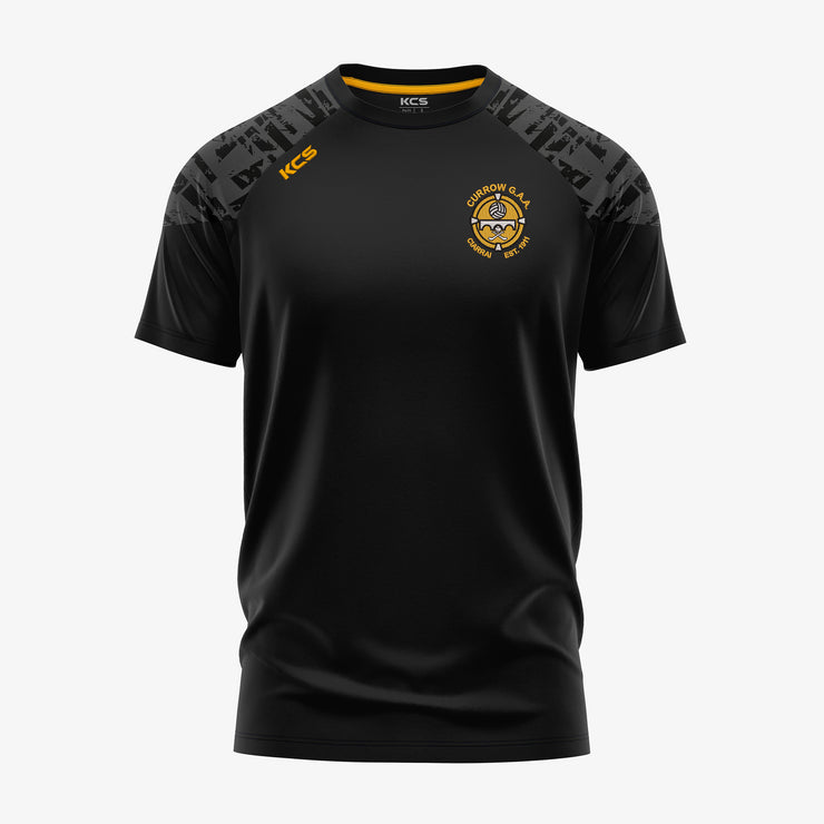 Currow GAA KCS Apollo Tee Black/Graphite/Gold