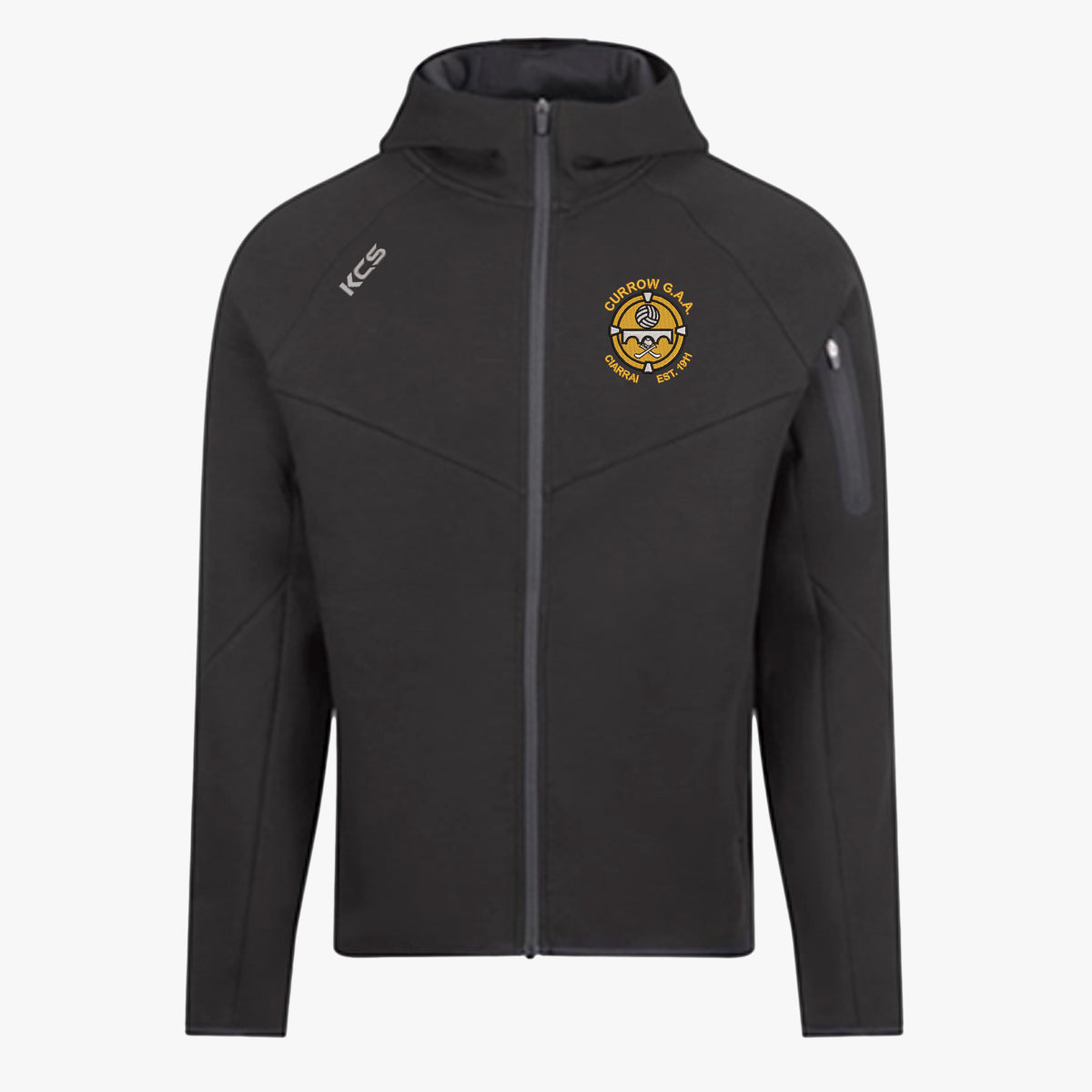 Currow GAA KCS Brook Zip Hoodie - Jet Black