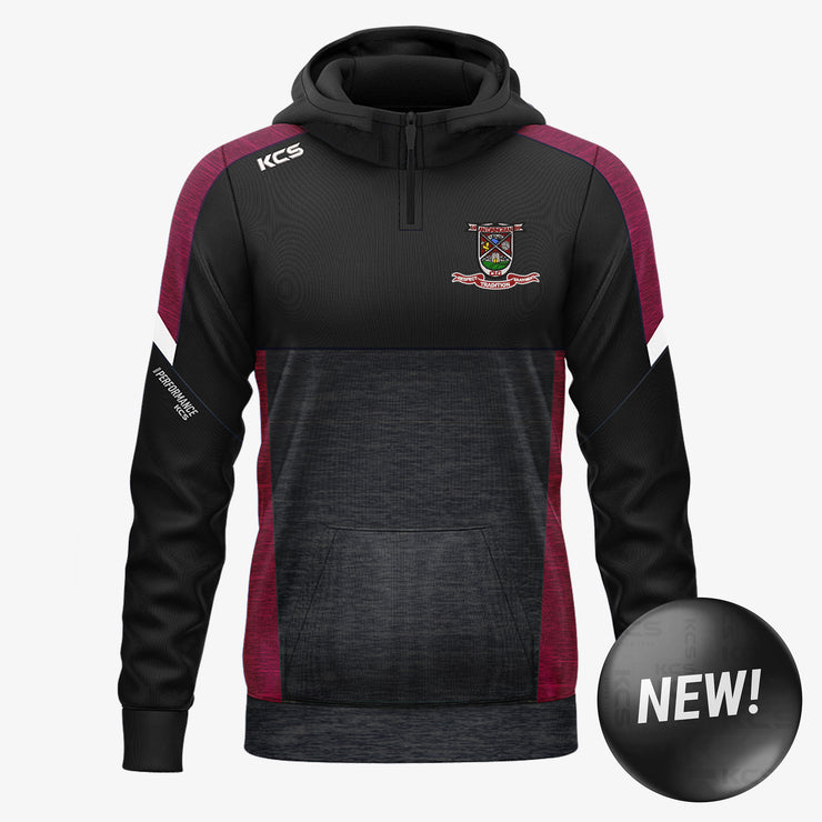 Daingean GAA KCS Helios Half Zip Hoodie Black/Maroon/White