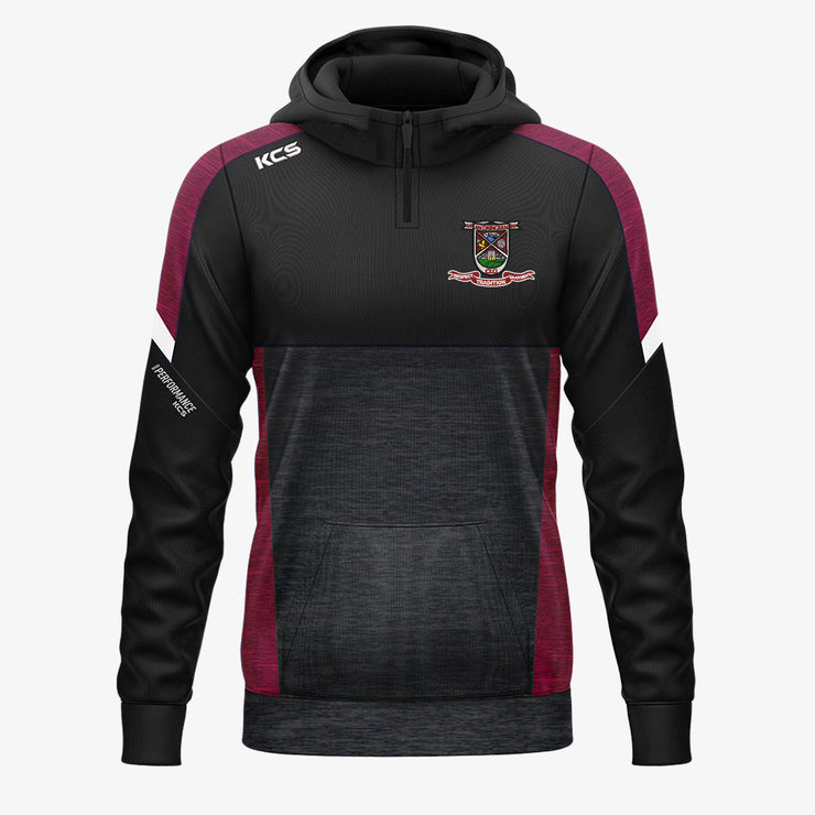 Daingean GAA KCS Helios Half Zip Hoodie Black/Maroon/White