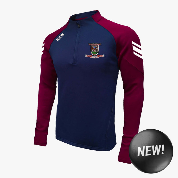 Daingean GAA KCS Soul Quarter Zip Top Navy/Maroon