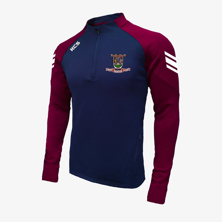 Daingean GAA KCS Soul Quarter Zip Top Navy/Maroon