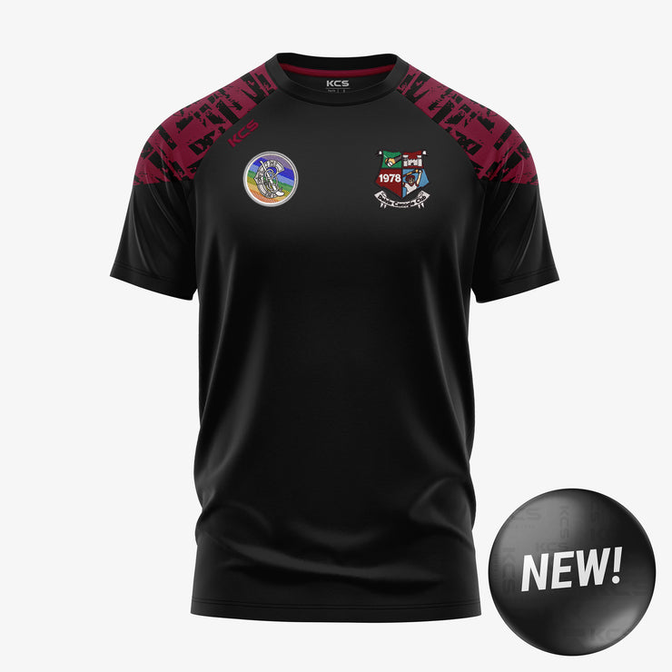 Delvin Camogie Club KCS Apollo Tee Black/Maroon