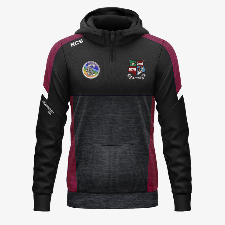 Delvin Camogie Club KCS Helios Half Zip Hoodie Black/Maroon/White