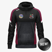 Delvin Camogie Club KCS Helios Half Zip Hoodie Black/Maroon/White