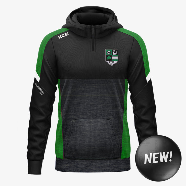 Dunmanway Town FC KCS Helios Half Zip Hoodie Black/Green/White