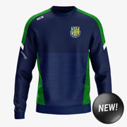 Dunmore MacHales KCS Helios Crew Neck Top - Navy / Green / White