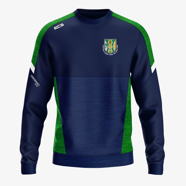 Dunmore MacHales KCS Helios Crew Neck Top - Navy / Green / White
