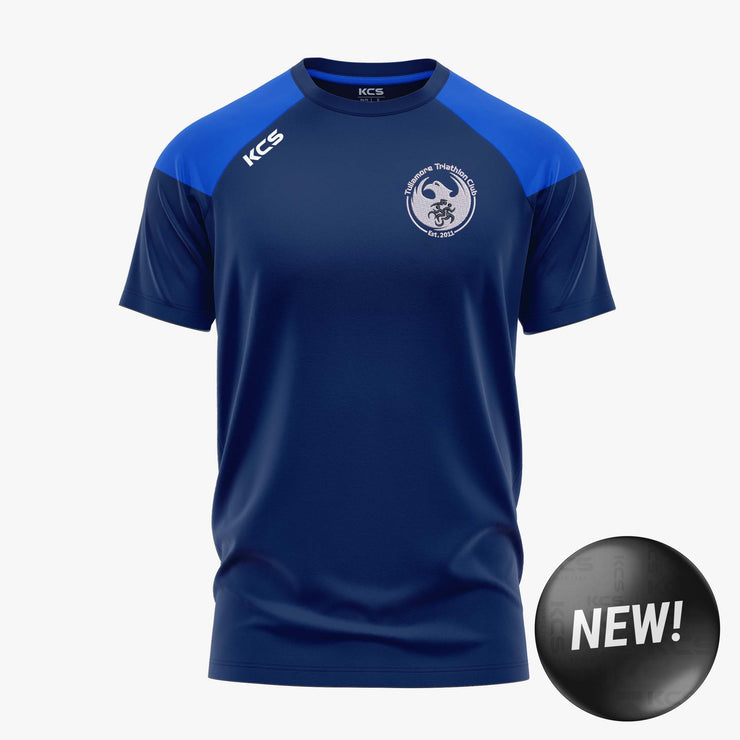 Tullamore Triathlon Club KCS Verona Tee Navy/Royal Blue