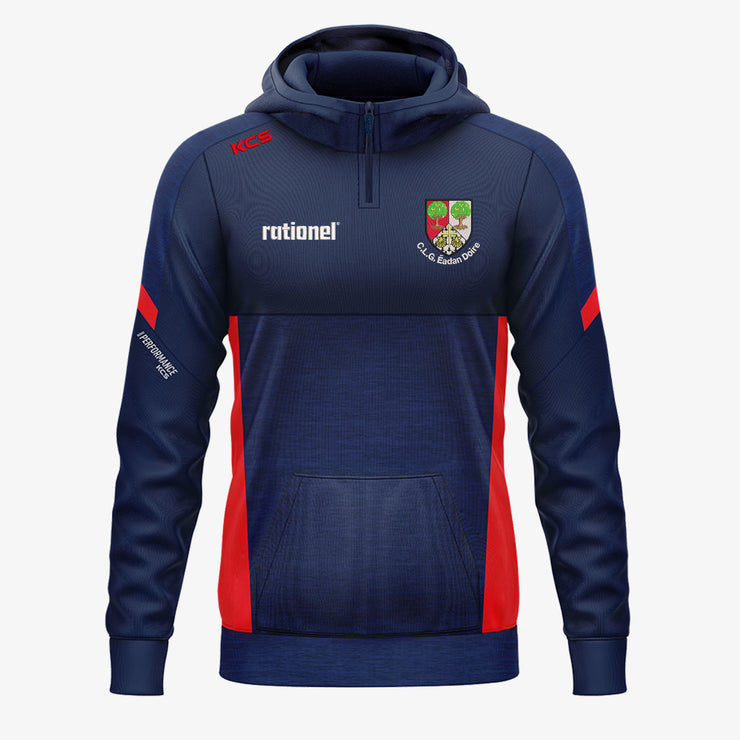 Edenderry GAA KCS Helios Half Zip Hoodie Navy/Red