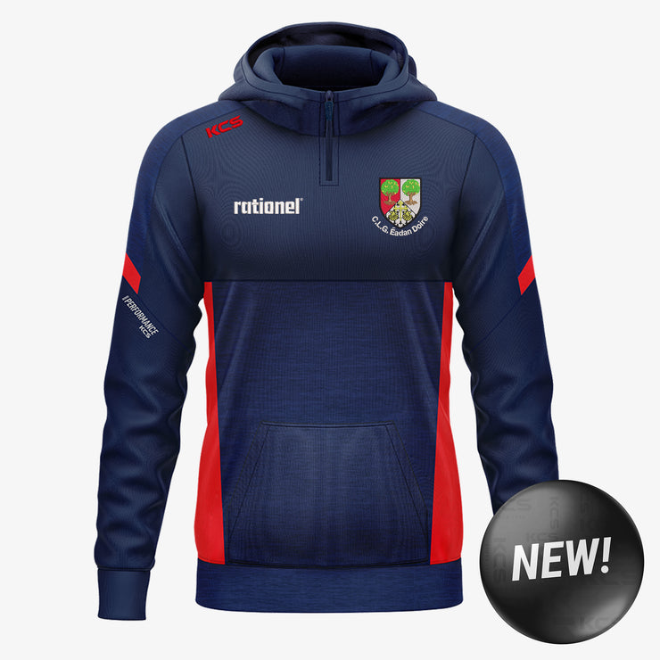 Edenderry GAA KCS Helios Half Zip Hoodie Navy/Red